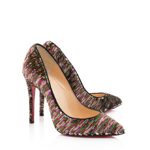 Sold out! NIB Christian Louboutin Reverse Sequin - Picture 1 of 8